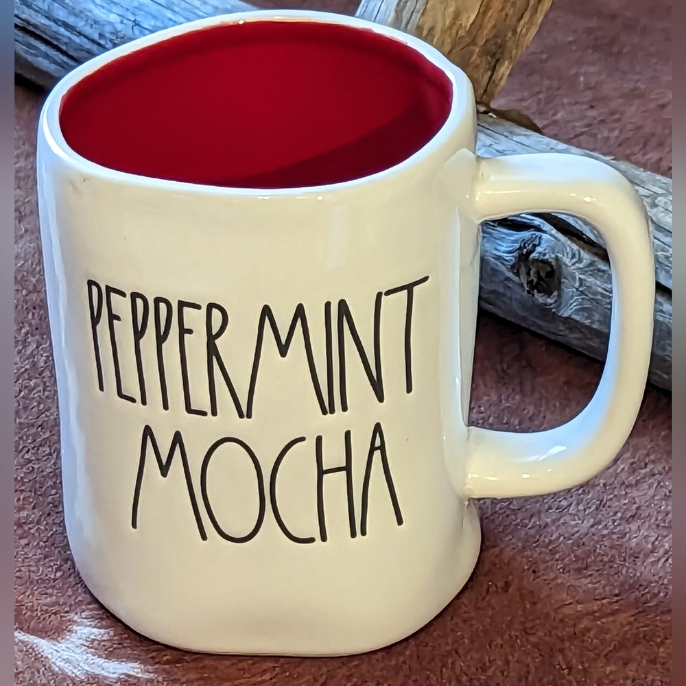 New Rae Dunn Artisan Collection By Magenta "Peppermint Mocha" Mug